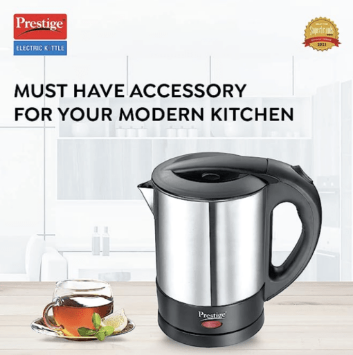 Prestige Electric Kettle Pkss (1350 Watts) 1.0Ltr-Stainless Steel,1 Liter - Image 2